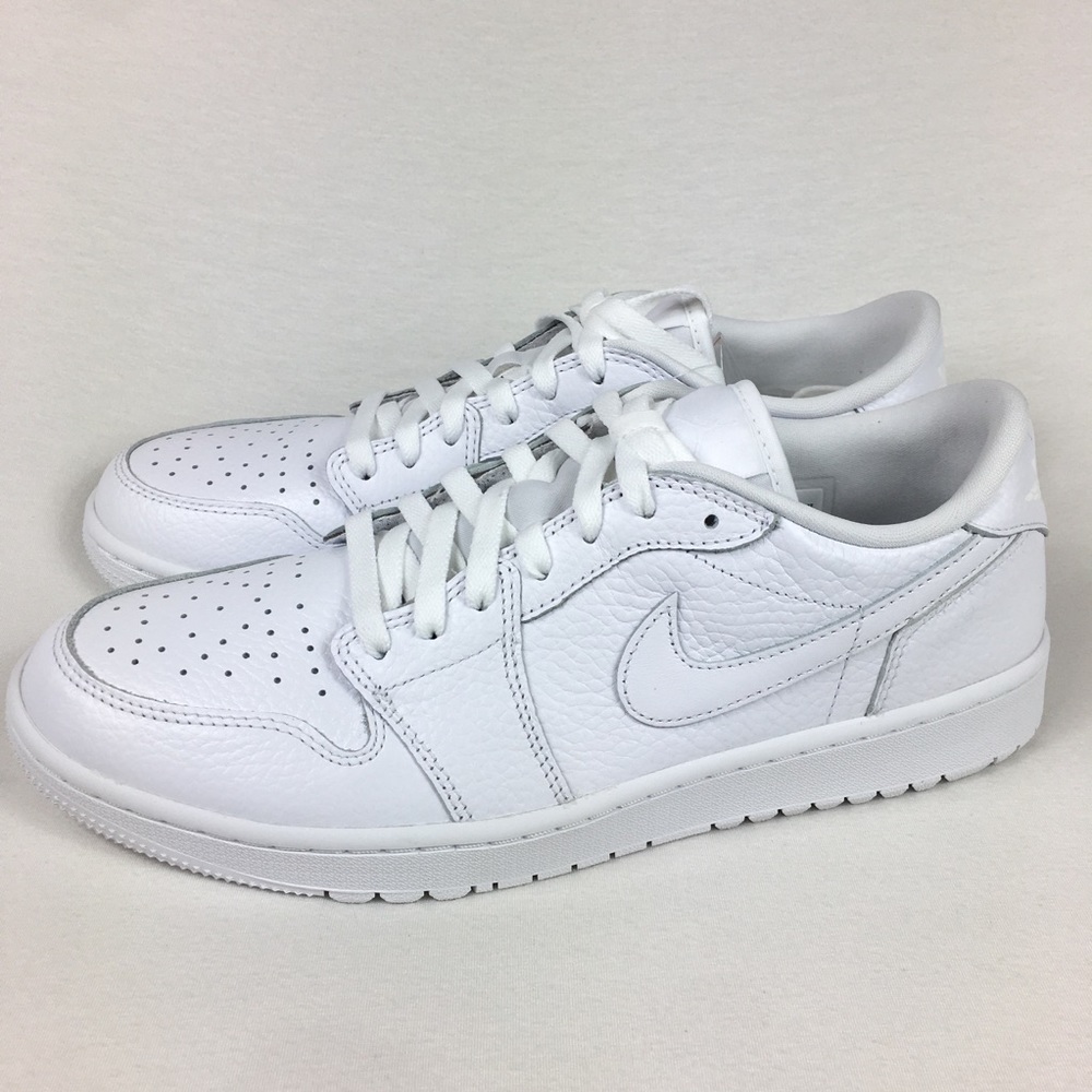 Nike Air Jordan 1 Low Golf Triple White Golf Shoe Men’s Size 12 new